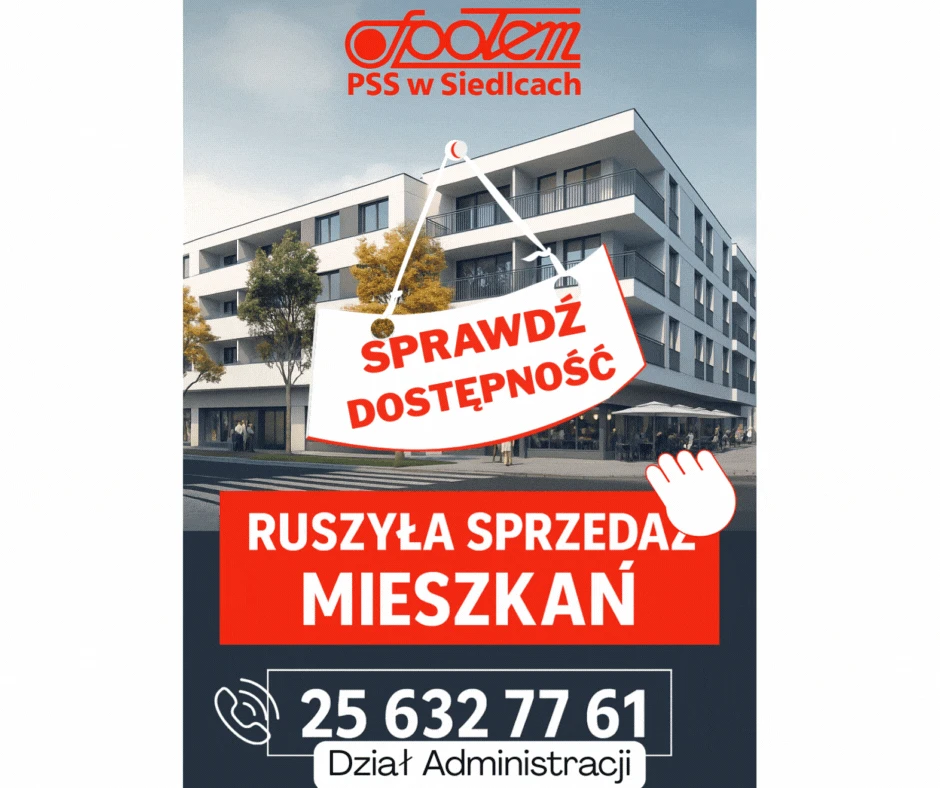 Inwestycja mieszkaniowa Społem w Siedlcach — sprzedaż mieszkań