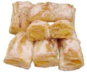 Ciasteczka francuskie z budyniem